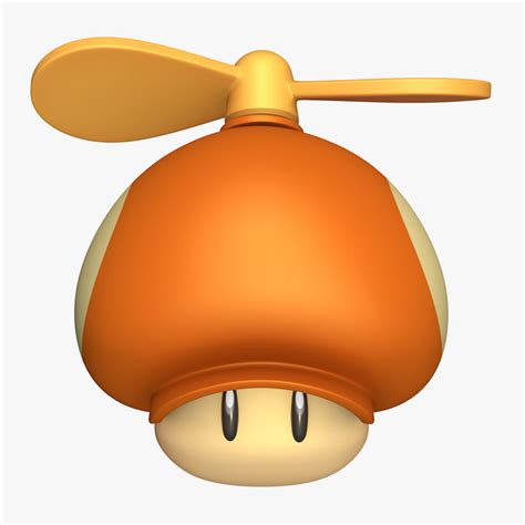 Propeller Mushroom Toad Super Mario Assets 3d Model 24 Obj C4d