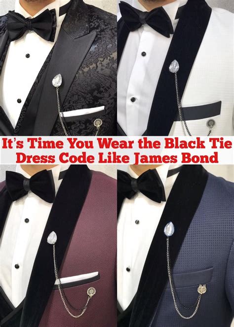 Its Time You Wear The Black Tie Dress Code Like James Bond Gentwith