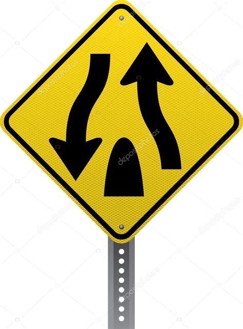 Divided Highway Sign Stock Vector Image By ©lkeskinen0 29136379
