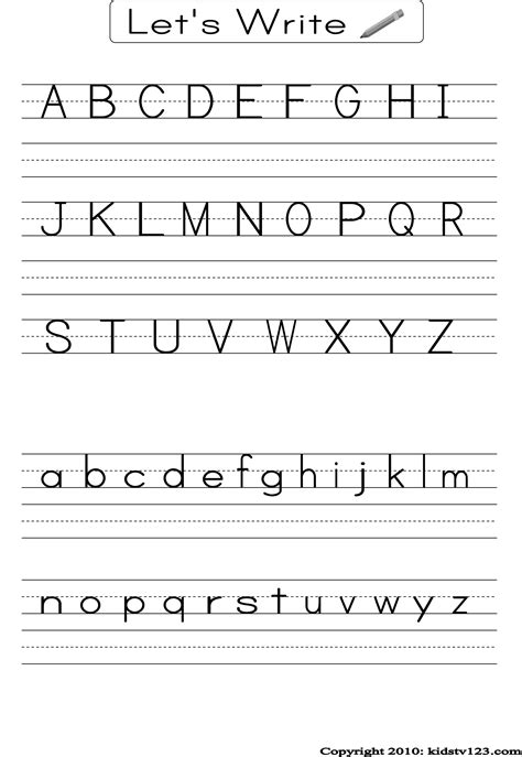 Printable Letters For Preschoolers An Essential Resource For Learning