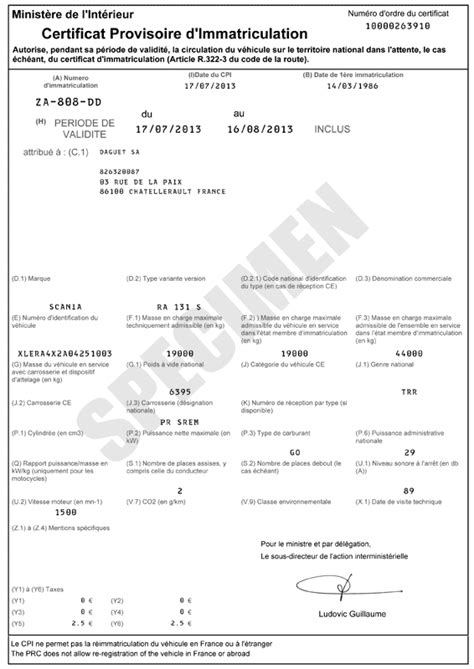 Faire Une Immatriculation Provisoire Ww Le Certificat De Conformite Fr