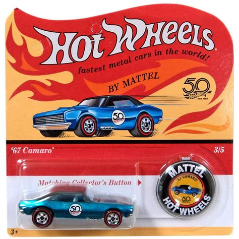 Hot Wheels 50th Anniversary 67 Camaro Die Cast Car