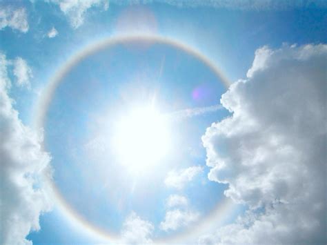 A double solar halo appeared yesterday over the city of florianopolis in brazil. Halo Around the Sun Biblical Meaning: What is Sun Halo ...