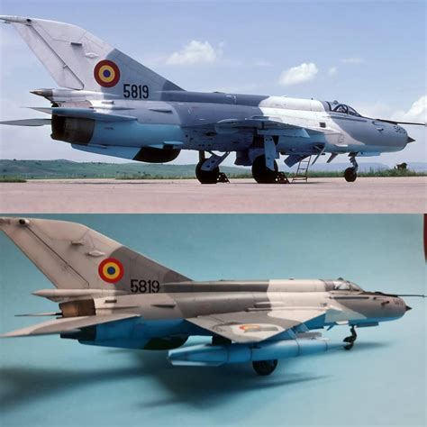 Fitted with phazotron kopyo radar system; MiG 21 Lancer RoAF Câmpia Turzii 2002 Pilot… | iModeler