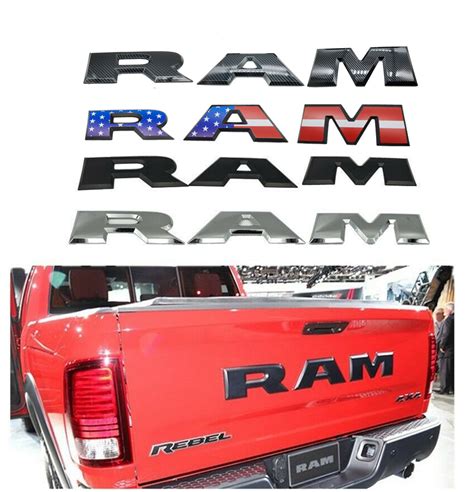 Us Flag Tailgate Letter Emblem Badge 68245544ae Fit For Dodge Ram 1500