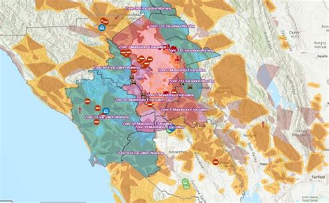 Northern California Fire Evacuation Map