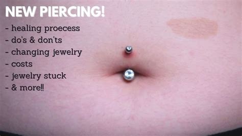 Bellybutton Piercings Navel Piercing Body Piercing Belly Button Piercing Cleaning Belly