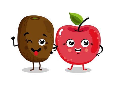 Premium Vector Funny Fruit Isolated Cartoon Characters