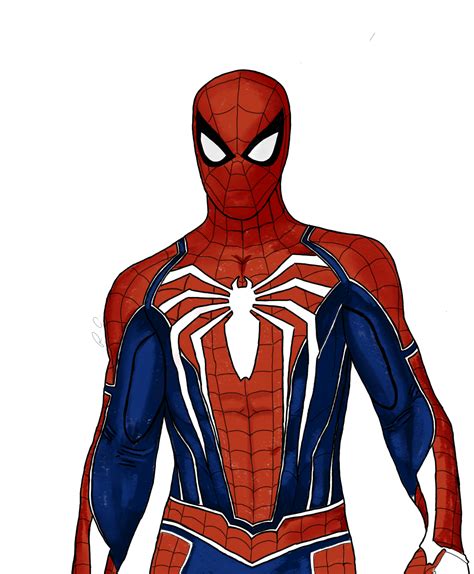 A Simple Advanced Suit Drawing From Marvels Spider Man By Me Marvel