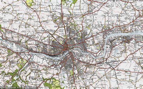 Historic Ordnance Survey Map Of Newcastle Upon Tyne 1925