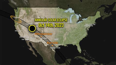 A Spectacular Annular Solar Eclipse Ring Of Fire In The Us On Oct