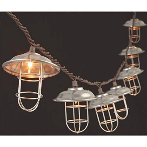 The Gerson Company 2201240 Metal And Wire Cage Patio Light String