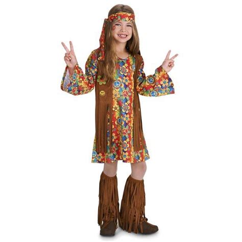 Nwt Peace And Love Hippie Costume For Girl New Hippie Costume 60s