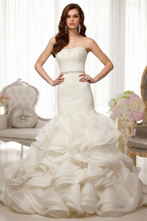 See more ideas about wedding dresses, bridal gowns, wedding gowns. Choose Your Fashion Style: Luxury Real Ruffled Mermaid ...