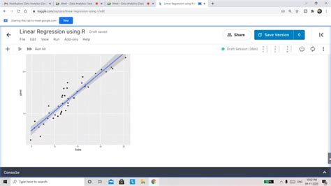 How To Perform Linear Regression Using R Youtube