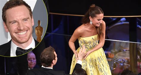 Alicia Vikander And Michael Fassbender Kissed After Her Oscar Win Video