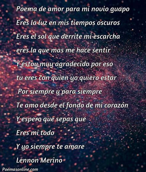 5 Mejores Poemas De Amor Para Mi Novio Bonitos Poemas Online