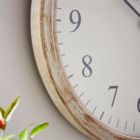 Churchgate 40cm Wooden Clock Dunelm