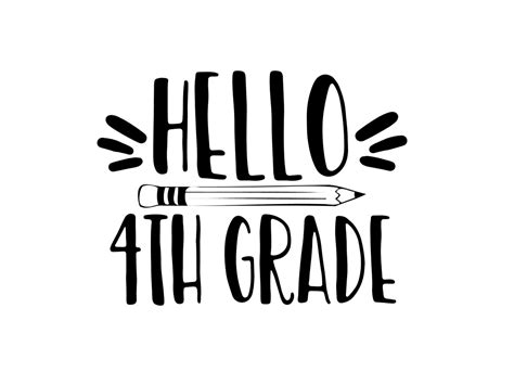 Hello 4th Grade Graphic By Thesmallhouseshop · Creative Fabrica