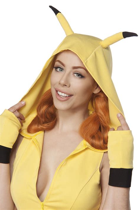 Sexy Costume Pikachu Pokemon Size Xs S M L Jumpsuit Gloves Carnival Ebay