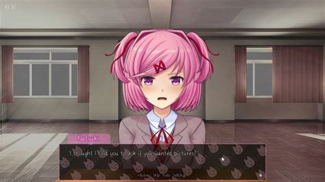 How To Take A Picture Of Natsuki In Just Natsuki Ddlc Mod Youtube