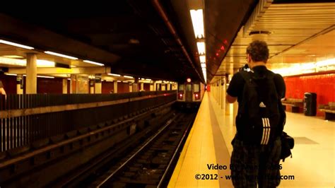 Nyc Subway 4 Train Departing And Arriving At Bowling Green Station Hd