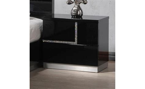 Lucca Bedroom Set Black Lacquer Jandm Furniture Jm