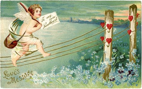 Free Vintage Valentine Postcard Graphicsfairy Barnstableprecinct7