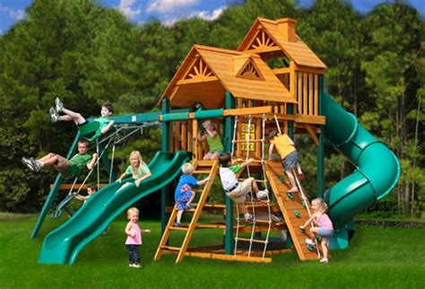 From small swing sets to complete swing and slide sets, learn what to look for when choosing the right play equipment for your backyard. Outdoor Playsets - Playground Sets For Kids