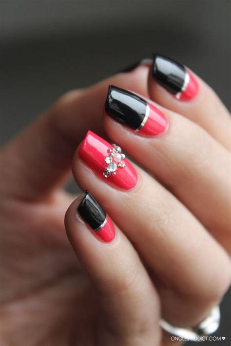 45 Stylish Red And Black Nail Designs 2017