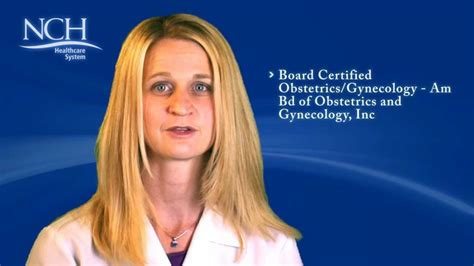 Dr Holly Miller Obgyn For The Nch Healthcare System Youtube