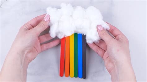 Craft Sticks Rainbow Craft For Kids Youtube