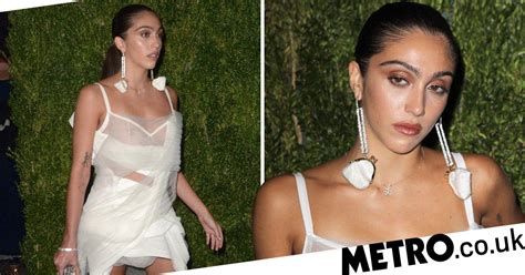 madonna s daughter lourdes makes bold statement in fashion forward mesh dress metro news