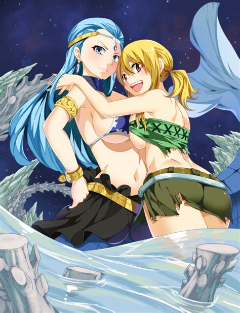 Aquarius And Lucy Heartfilia Fairy Tail Drawn By