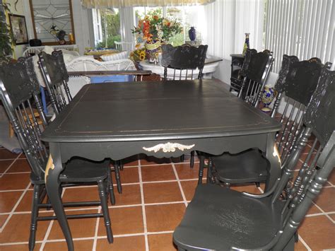 Shop ebay for great deals on garage chairs. Found the dining room table on Craigslist and the 6 chairs ...