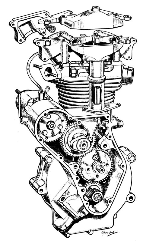 Listen to the sweet sounds at cycleworld.com. Engine Drawing at GetDrawings | Free download