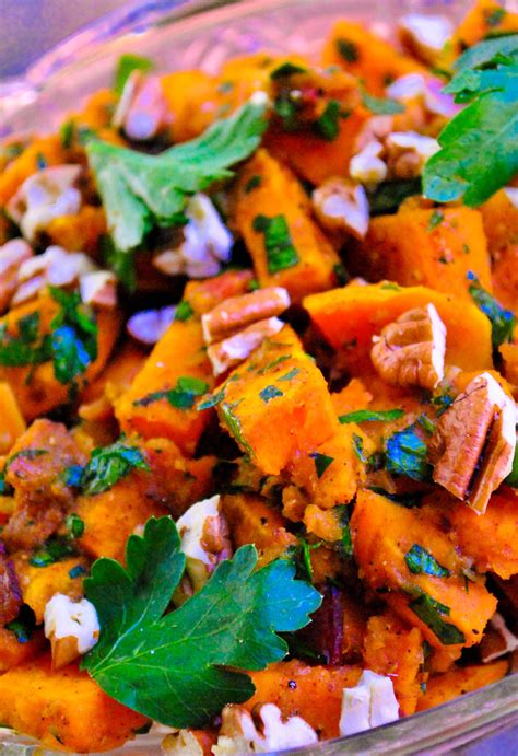 Yep That S Right Bacon And Brown Sugar Roasted Sweet Potato Salad For Only 125 Calories