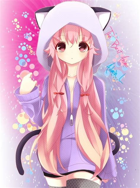 Anime Girl In A Cat Jacket Anime Neko Gato Anime Kawaii Anime Girl