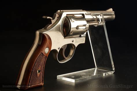 Smith And Wesson Model 58 Nickle Lettered 1968 Nra Ex No Cc Fee