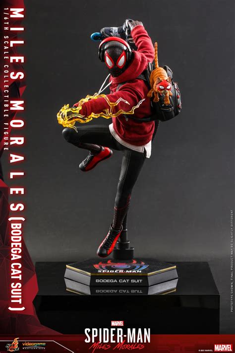 Miles Morales Spider Man Swings To Hot Toys With His Bodega Cat Suit