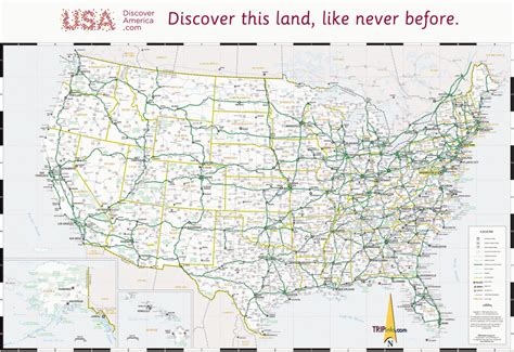 Printable Road Maps Of The United States And Travel Information