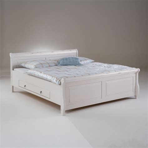 Zollfrei » ab 100.00 chf. Holzbett Massivholzbett Bett Bettgestell Kiefer weiss ...