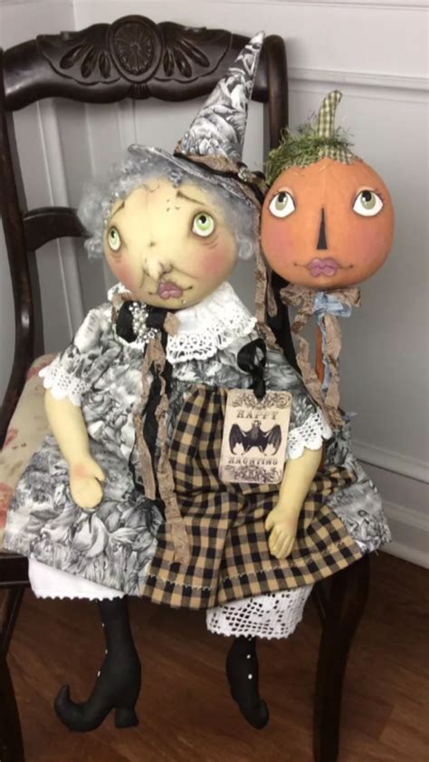 Pin By Kristine Hiller On Primitive Folk Art Dolls Halloween Doll