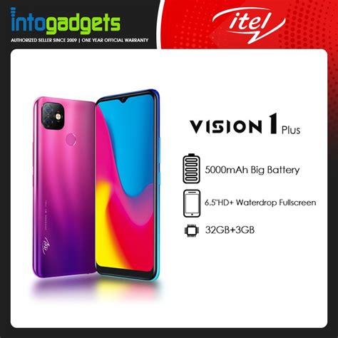 Itel Vision 1 Plus 3gb Ram 32gb Rom 5000mah Smart Phone Shopee