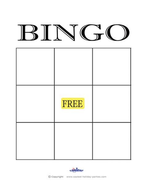 After creating your customer bingo cards you can also purchase hard paper or board stock at your local store to print. Empty Bingo Card | Template Business
