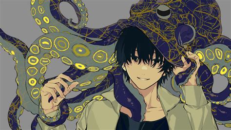 Yoshida Hirofumi And Octopus Devil Chainsaw Man Drawn By Tuzaixia