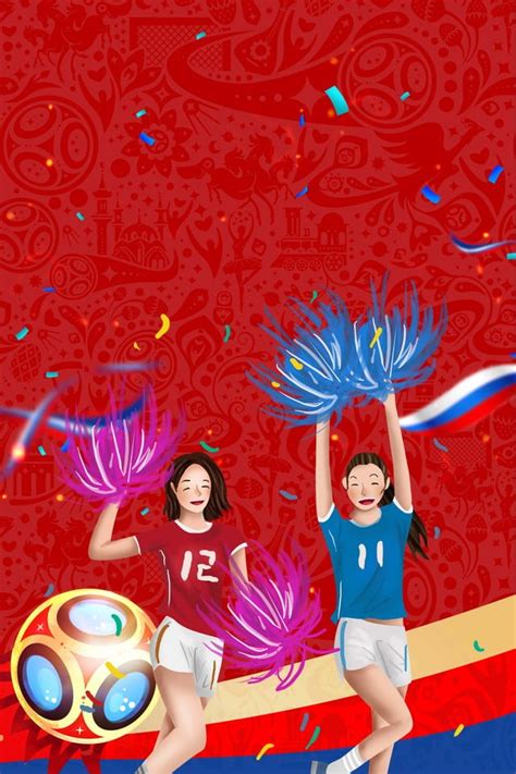passion 2018 russia world cup promotional poster background wallpaper image for free download