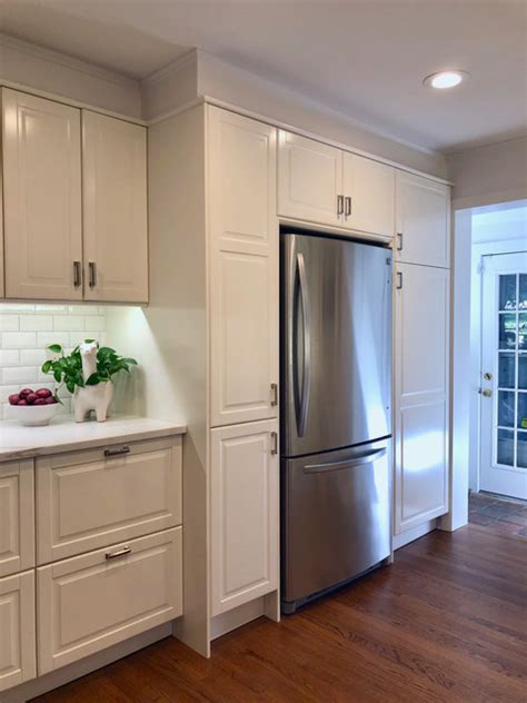This is not inclusive of appliances, lighting or handles. IKEA Bodbyn White kitchen Montclair - Traditional ...
