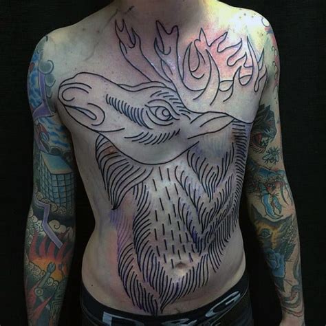 Moose tattoos are marvelous additions to the modern body art canon. 60 Moose Tattoo Designs For Men - Antler Ink Ideas
