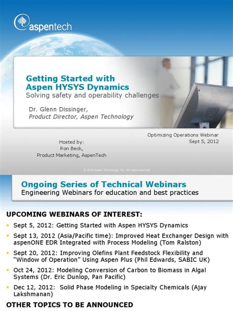 Our process is transparent, so you get the design you want, within budget. Getting Started with Aspen HYSYS Dynamics | Control Theory ...